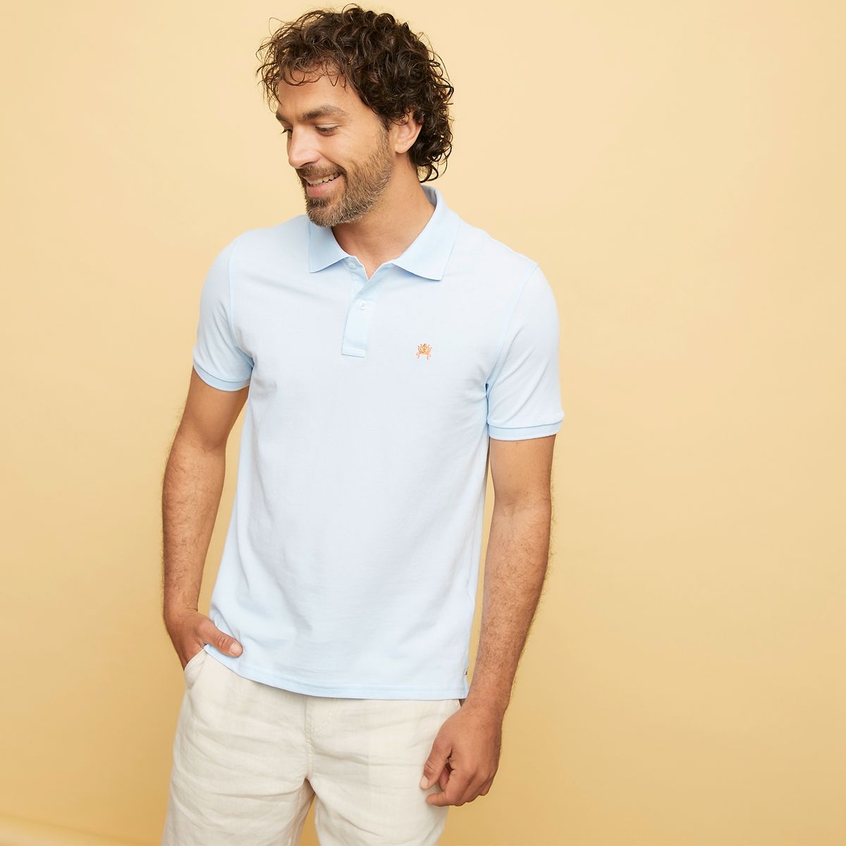 CASCAIS - Polera Manga Corta Pique Algodón Prima Hombre Cascais