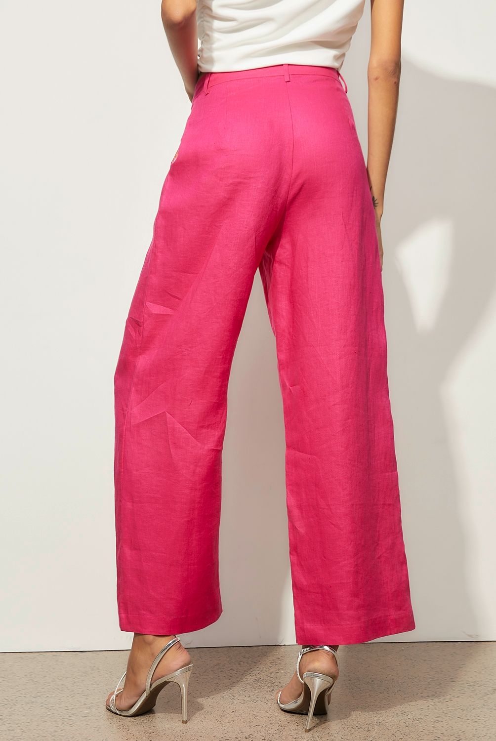FALABELLA - Pantalón Skinny Tiro Alto Lino Mujer Noe Bernacelli Para Diseño Latino