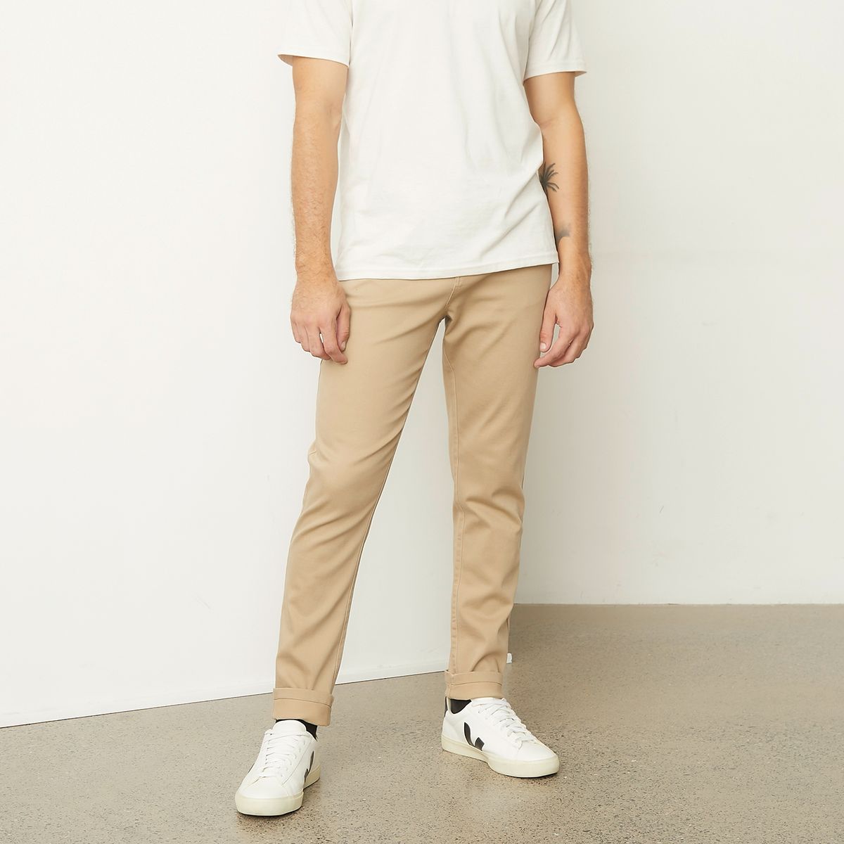 BASEMENT - Pantalón Chino 5 Bolsillos Slim Hombre Basement