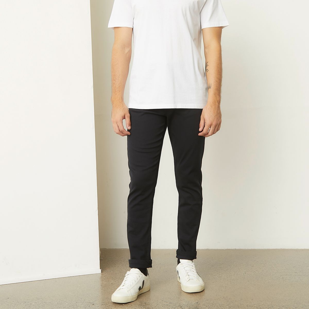 BASEMENT - Pantalón Chino 5 Bolsillos Slim Hombre Basement