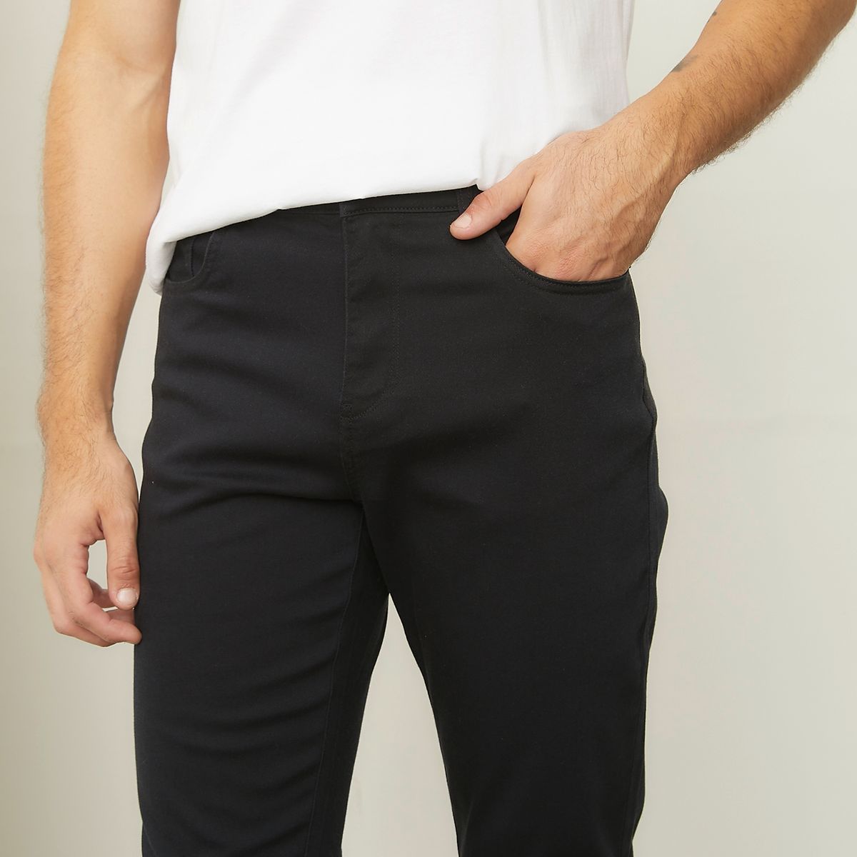 BASEMENT - Pantalón Chino 5 Bolsillos Slim Hombre Basement