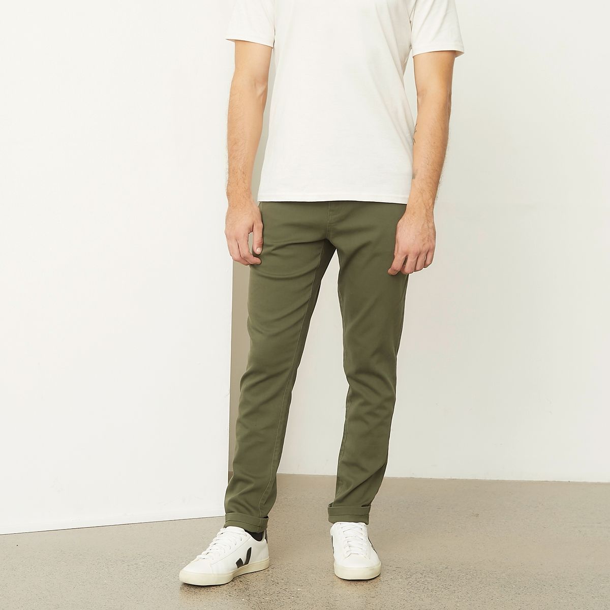 BASEMENT - Pantalón Chino 5 Bolsillos Slim Hombre Basement