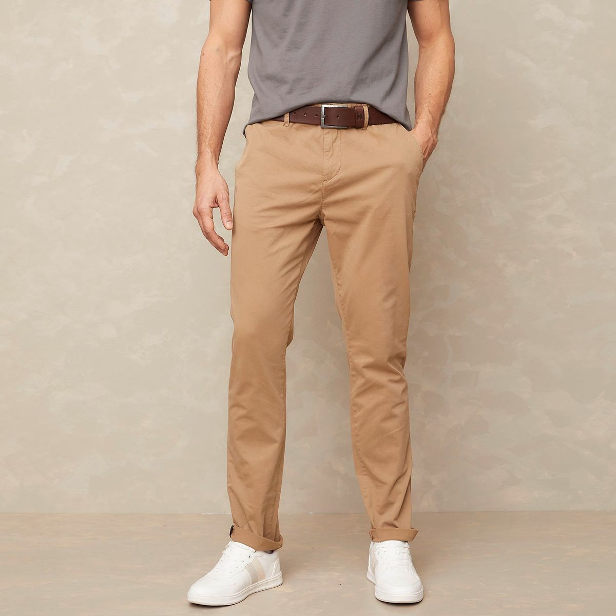 WOLF&HANK - Pantalón Chino Slim Fit Hombre Wolf&Hank Algodón