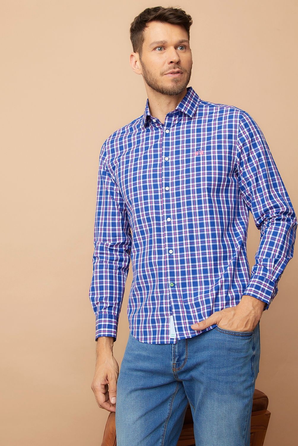 LA MARTINA - Camisa Manga Larga Casual Hombre La Martina
