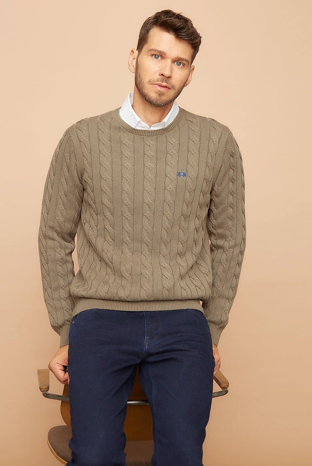 LA MARTINA - Sweater Hombre Sw Braid La Martina