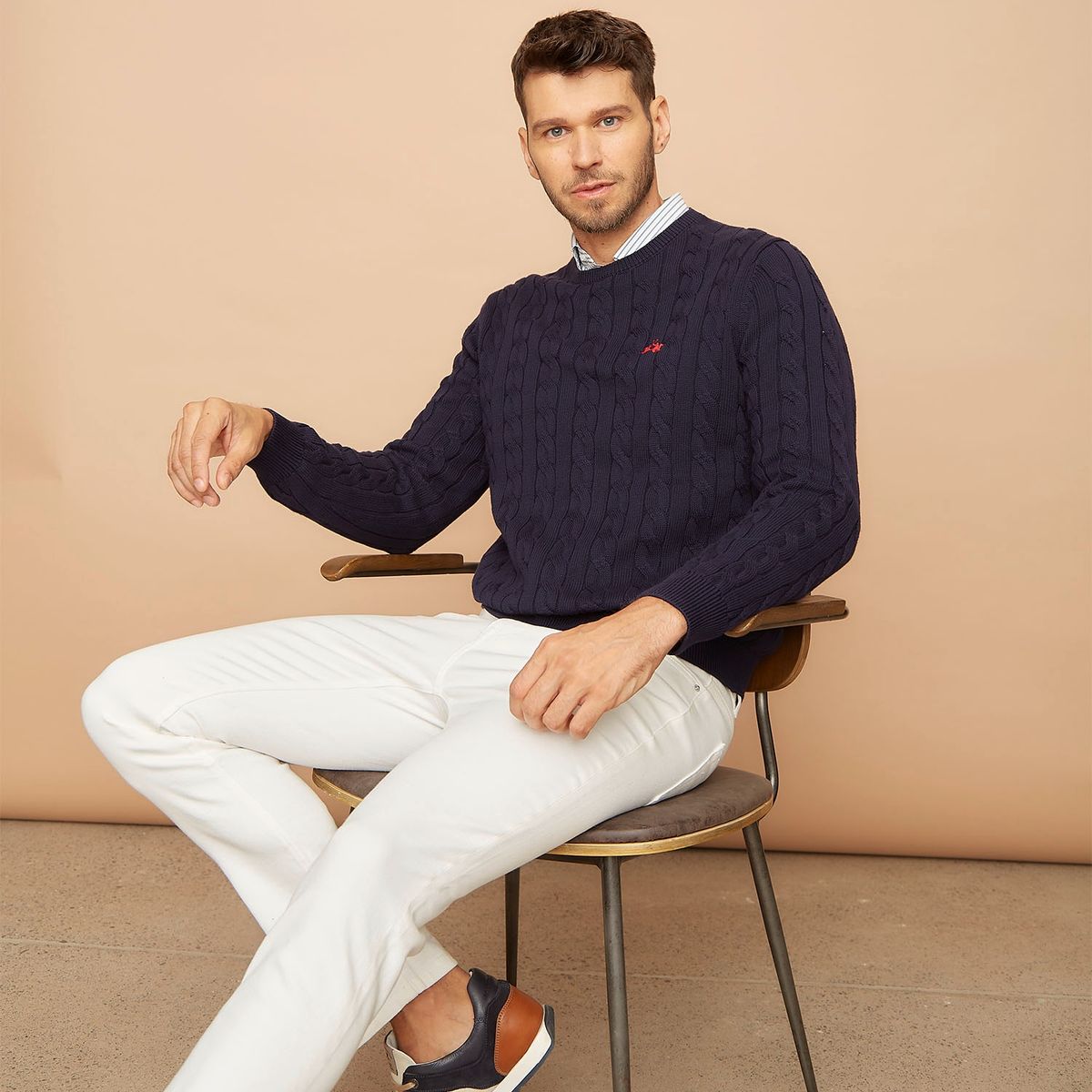 LA MARTINA - Sweater Hombre Sw Braid La Martina