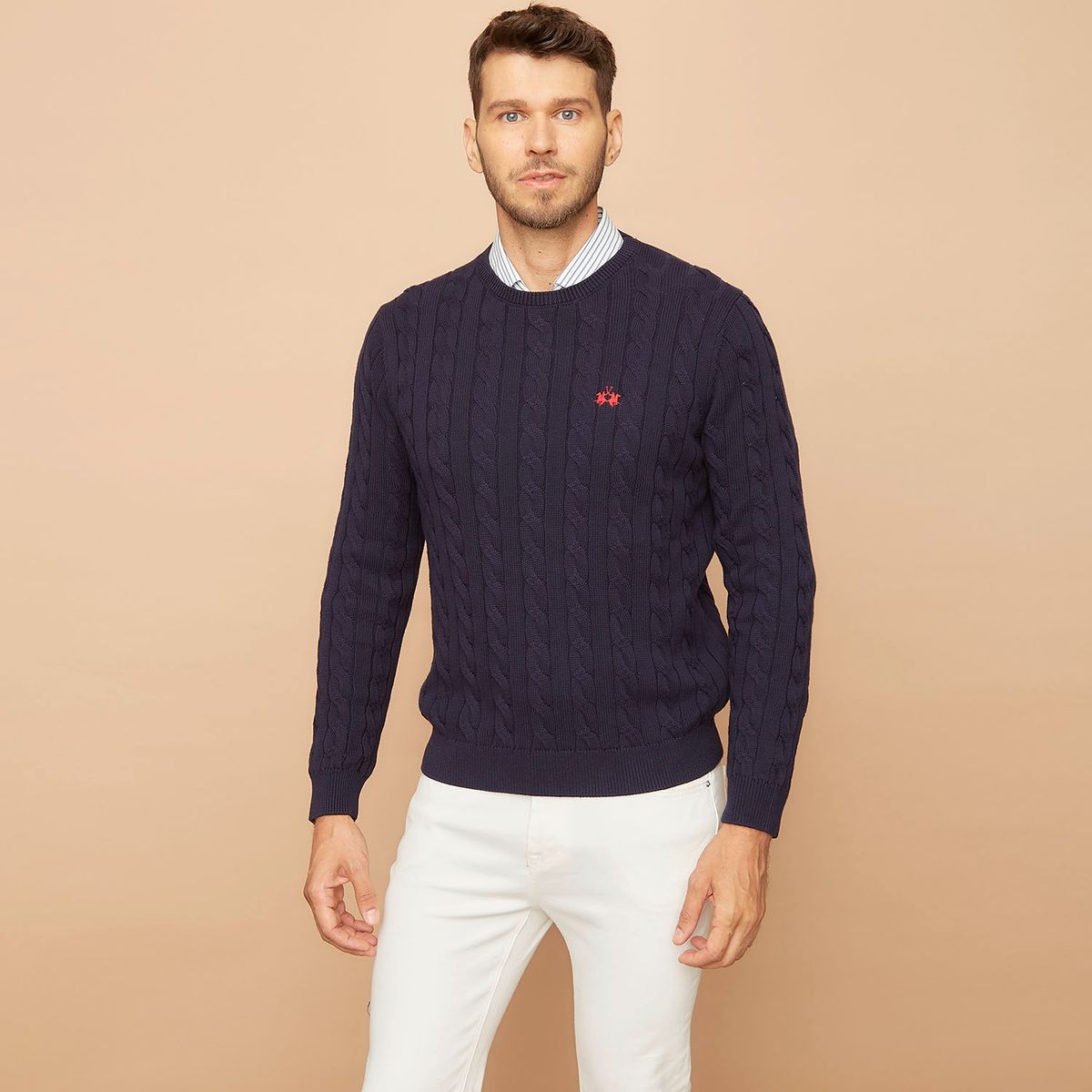 LA MARTINA - Sweater Hombre Sw Braid La Martina