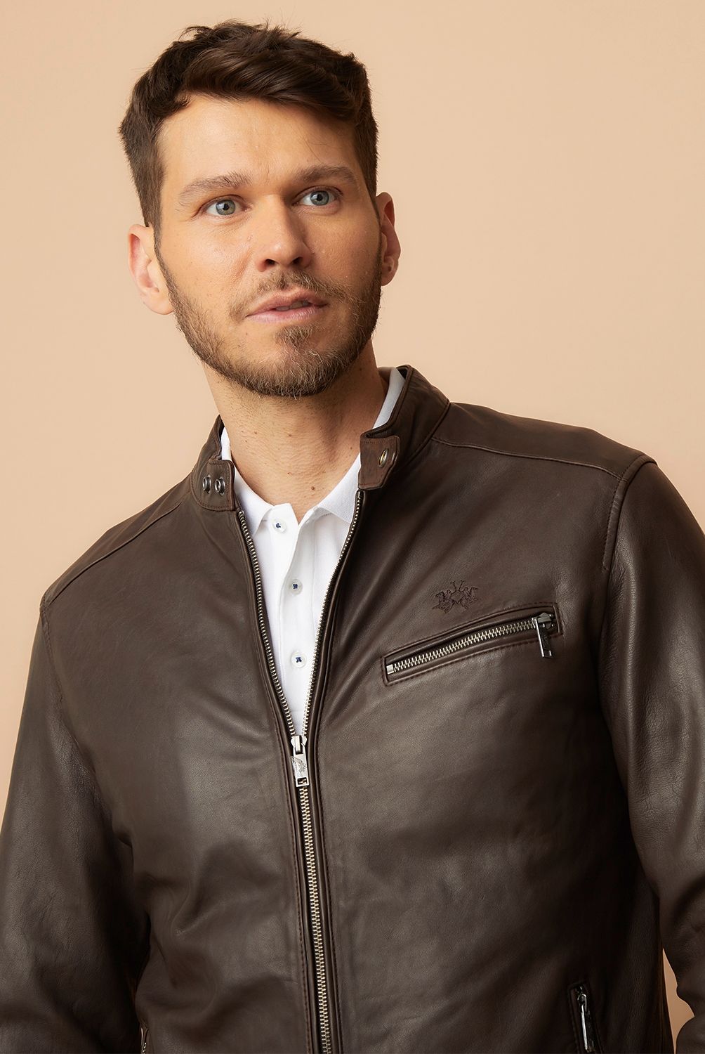 LA MARTINA - Chaqueta De Cuero Hombre La Martina