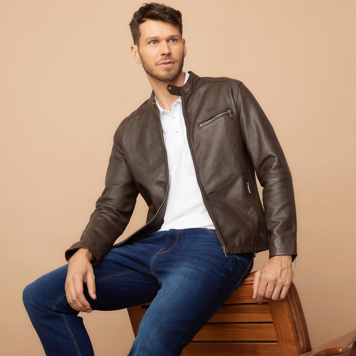 LA MARTINA - Chaqueta De Cuero Hombre La Martina