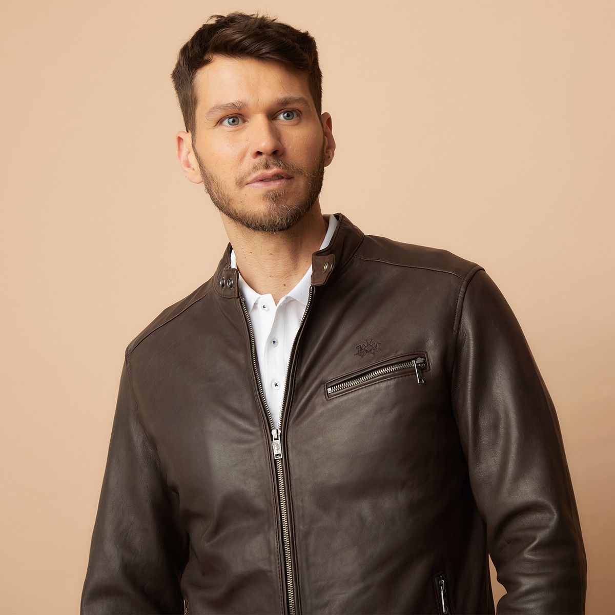 LA MARTINA - Chaqueta De Cuero Hombre La Martina