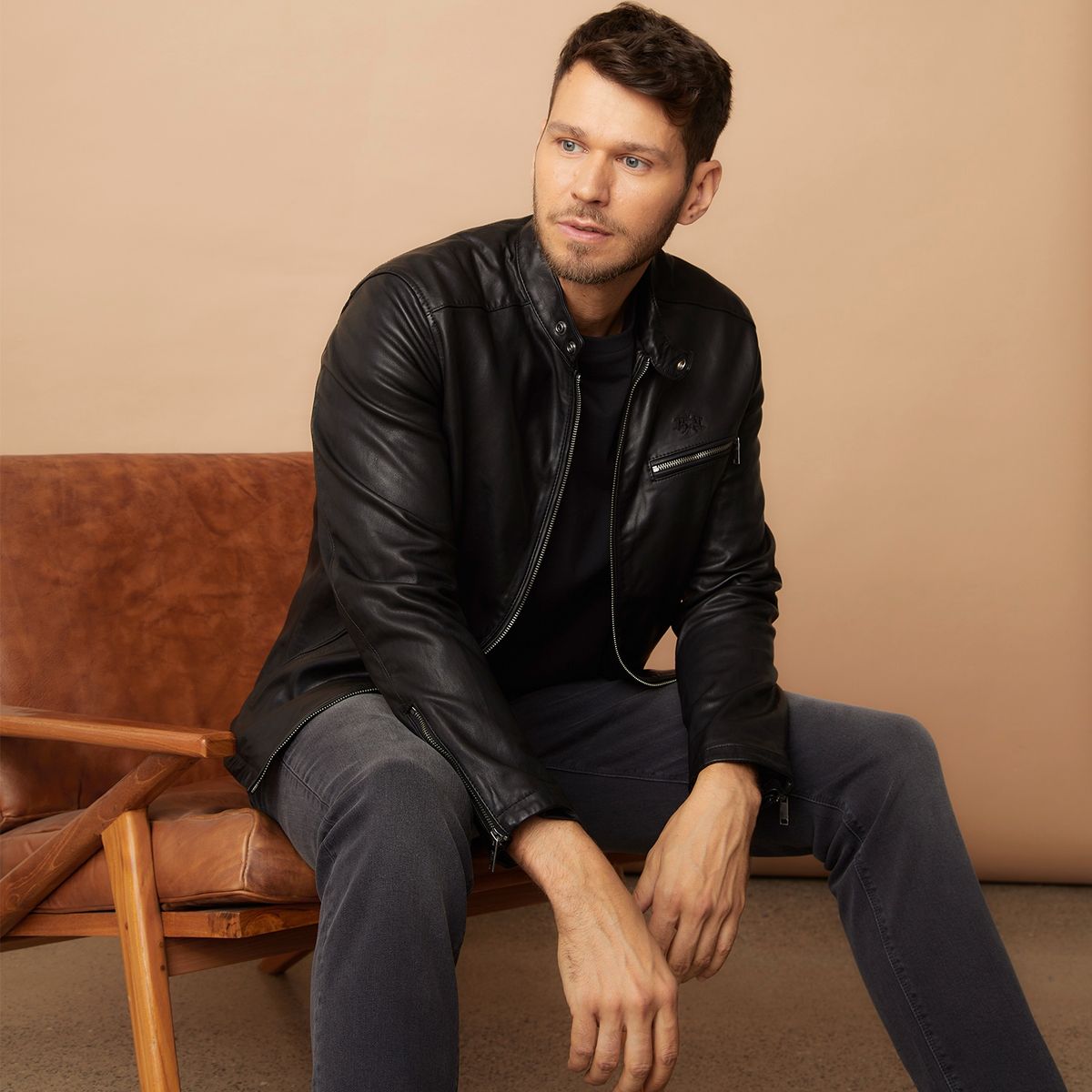 LA MARTINA - Chaqueta De Cuero Hombre La Martina