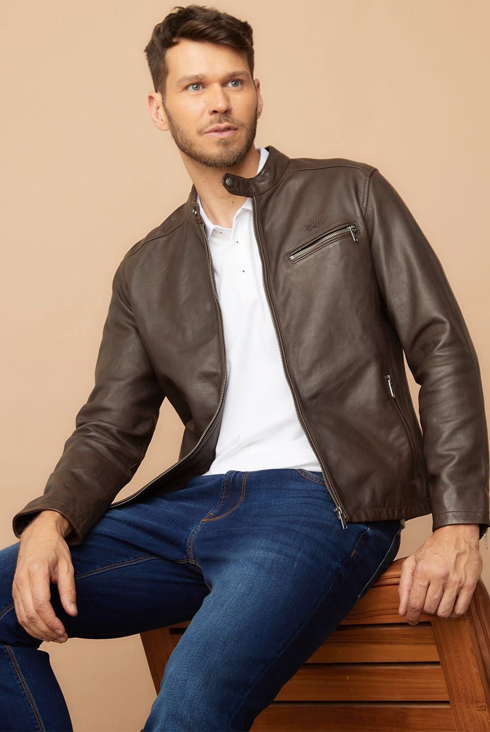 LA MARTINA - Chaqueta De Cuero Hombre La Martina