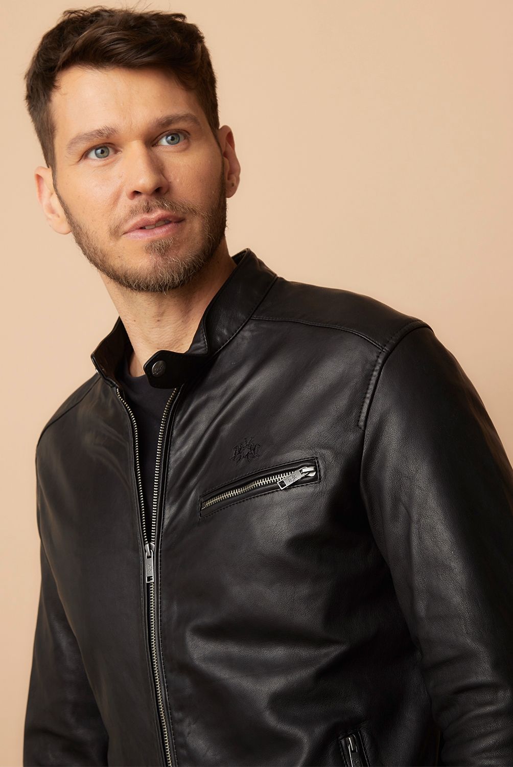 LA MARTINA - Chaqueta De Cuero Hombre La Martina