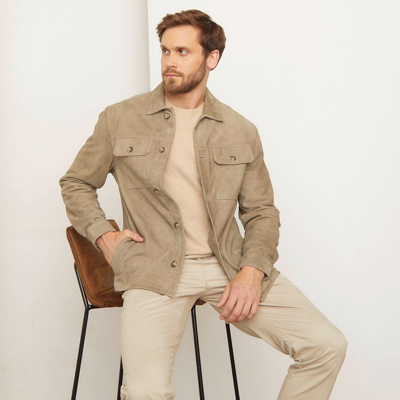 BASEMENT - Chaqueta De Cuero Hombre Basement