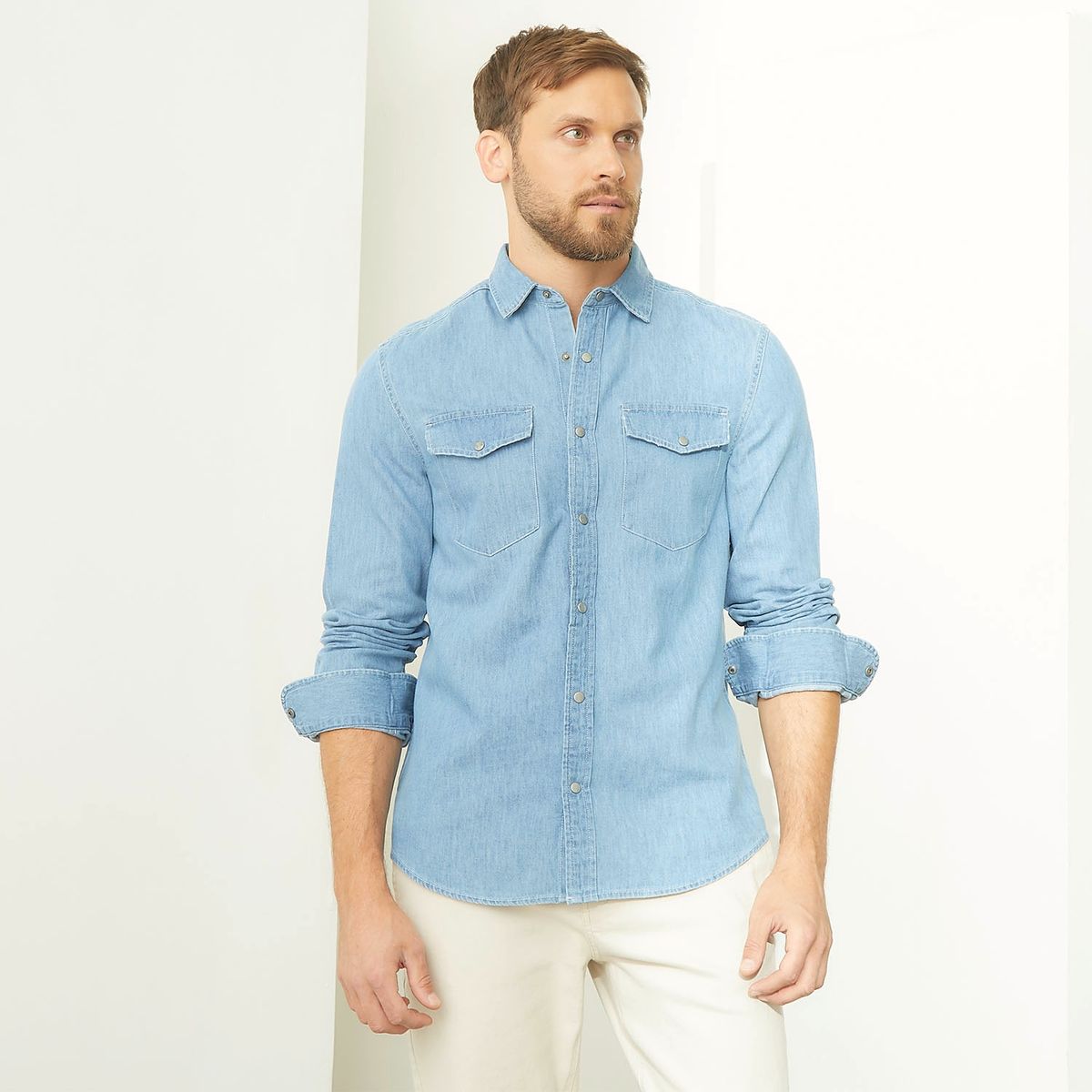 BASEMENT - Camisa Casual Hombre Basement