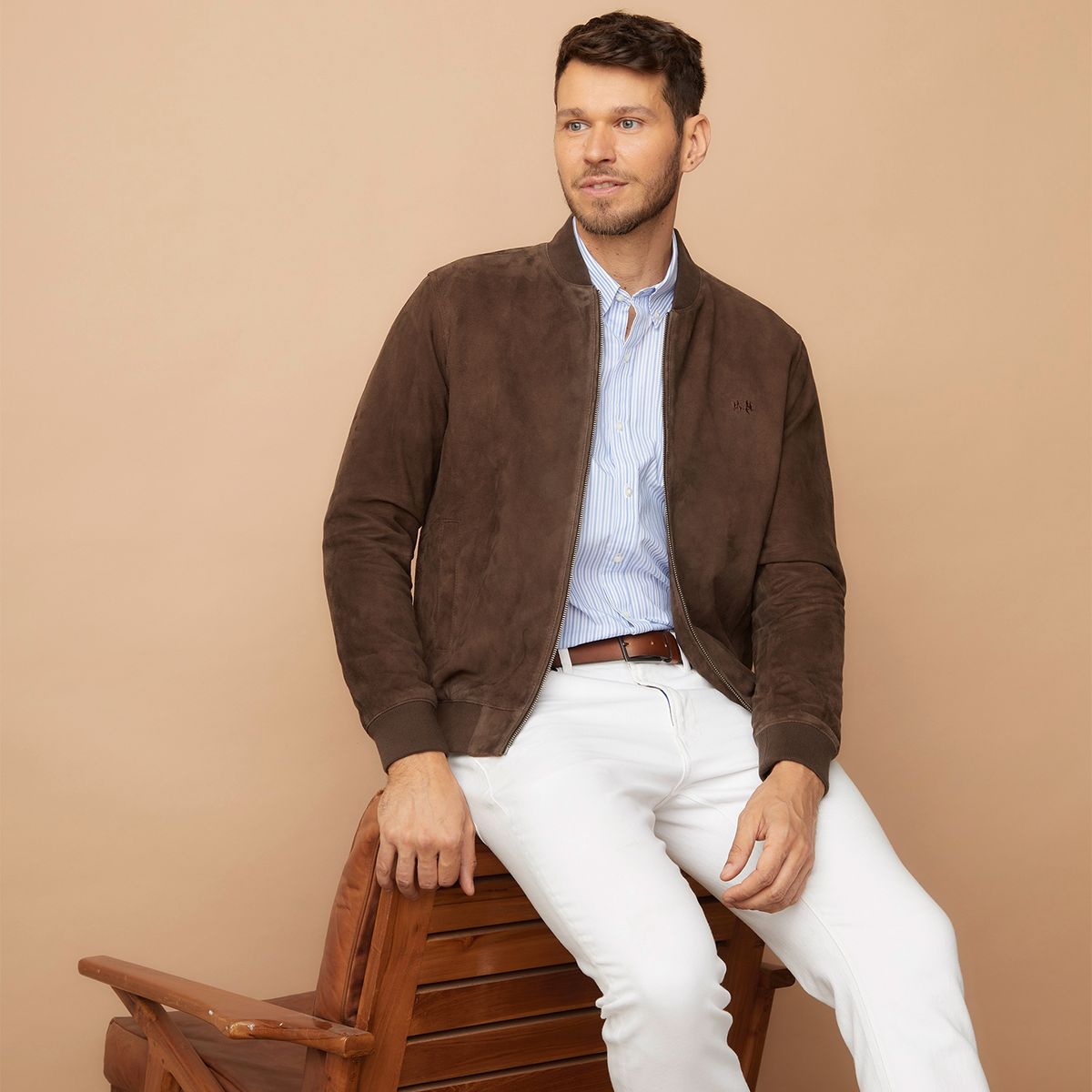 LA MARTINA - Chaqueta Suede Hombre La Martina