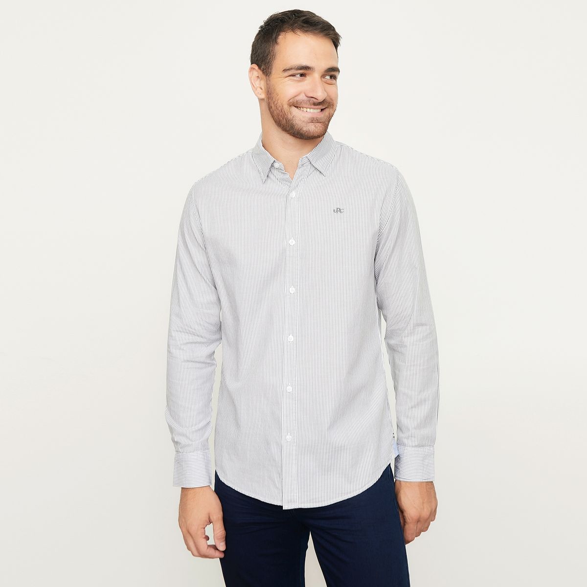 UNIVERSITY CLUB - Camisa Casual Manga Larga Algodón Hombre University Club