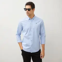 WOLF&HANK - Camisa Manga Larga Algodón Slim Fit Hombre