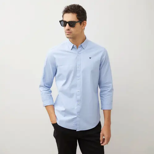 WOLF&HANK - Camisa Manga Larga Algodón Slim Fit Hombre