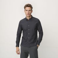 Camisa Manga Larga Algodón Slim Fit Hombre