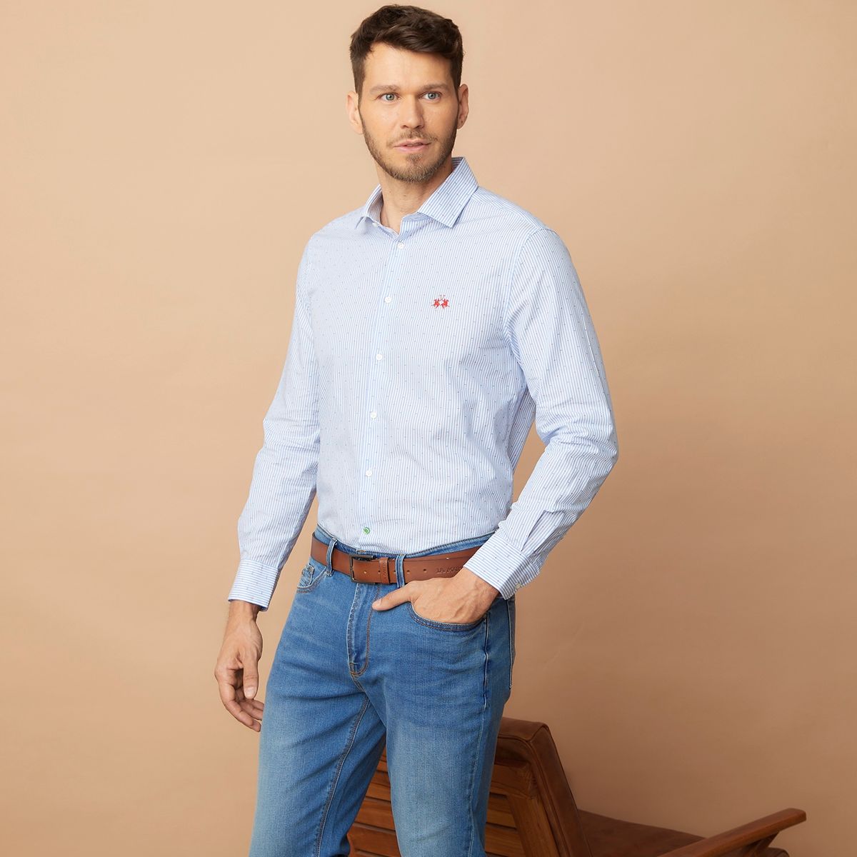 LA MARTINA - Camisa Manga Larga Casual Hombre La Martina