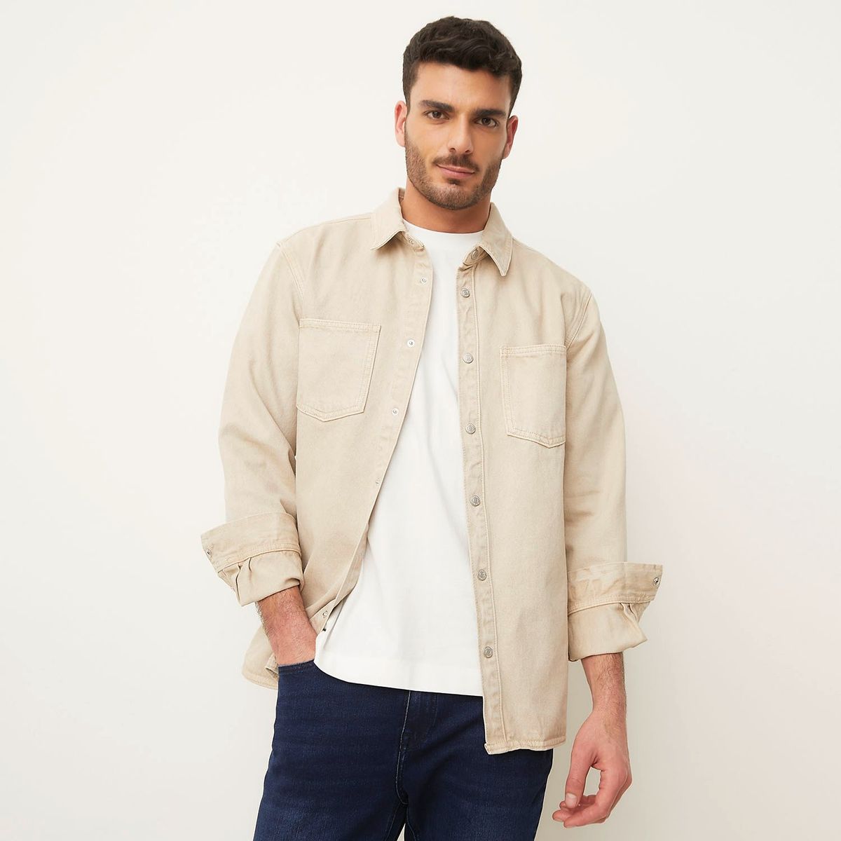 BASEMENT - Chaqueta Hombre Basement Algodón