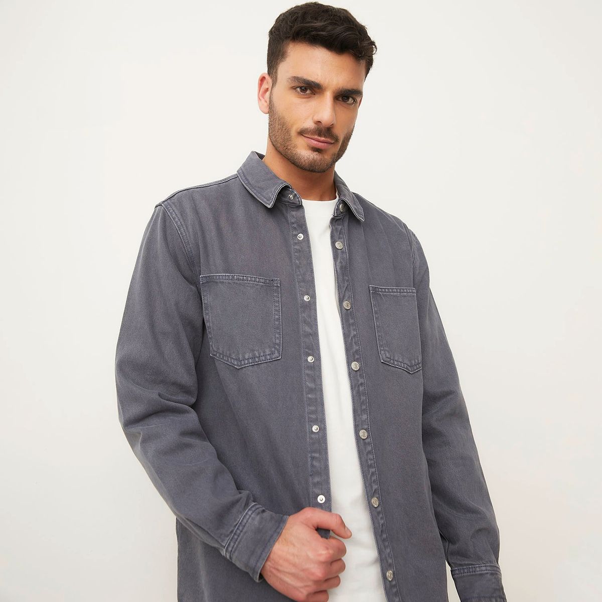 BASEMENT - Chaqueta Hombre Basement Algodón