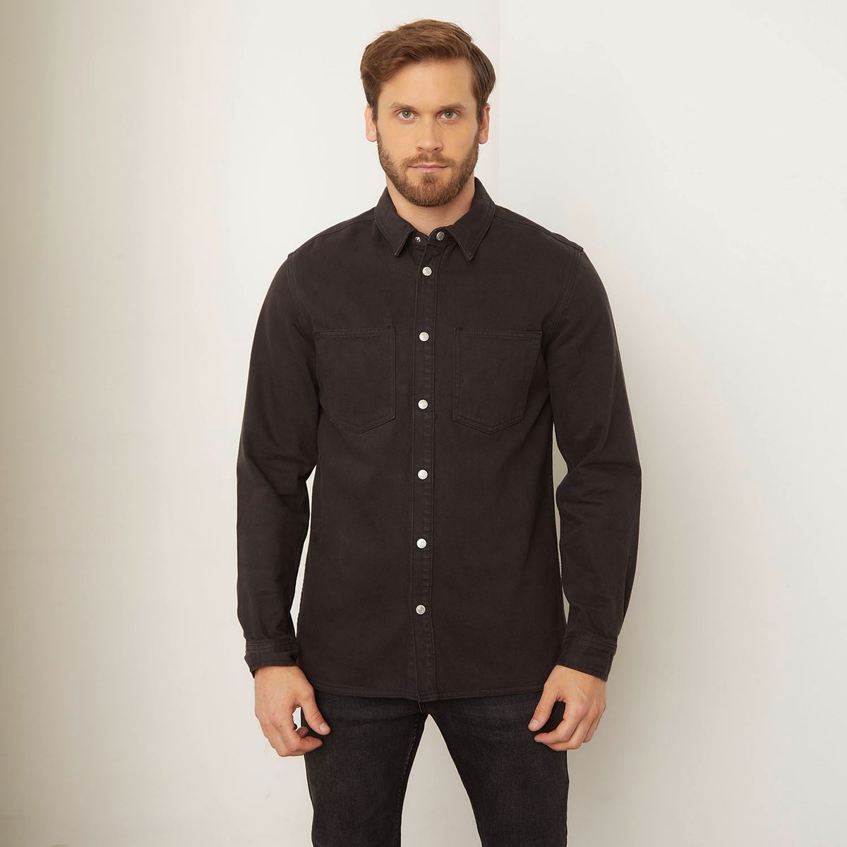 BASEMENT - Chaqueta Hombre Basement Algodón