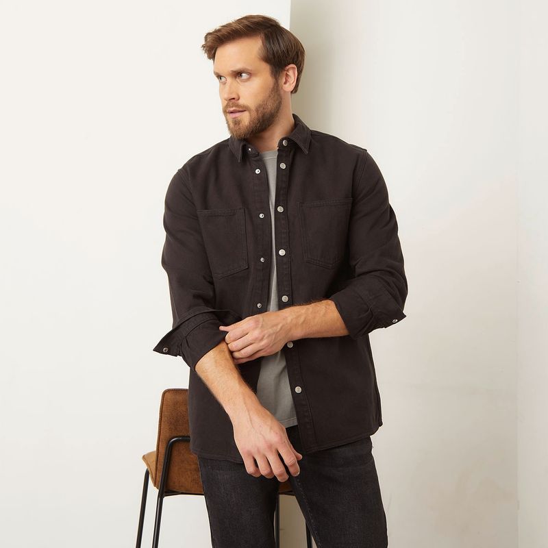 BASEMENT - Chaqueta Hombre Basement Algodón