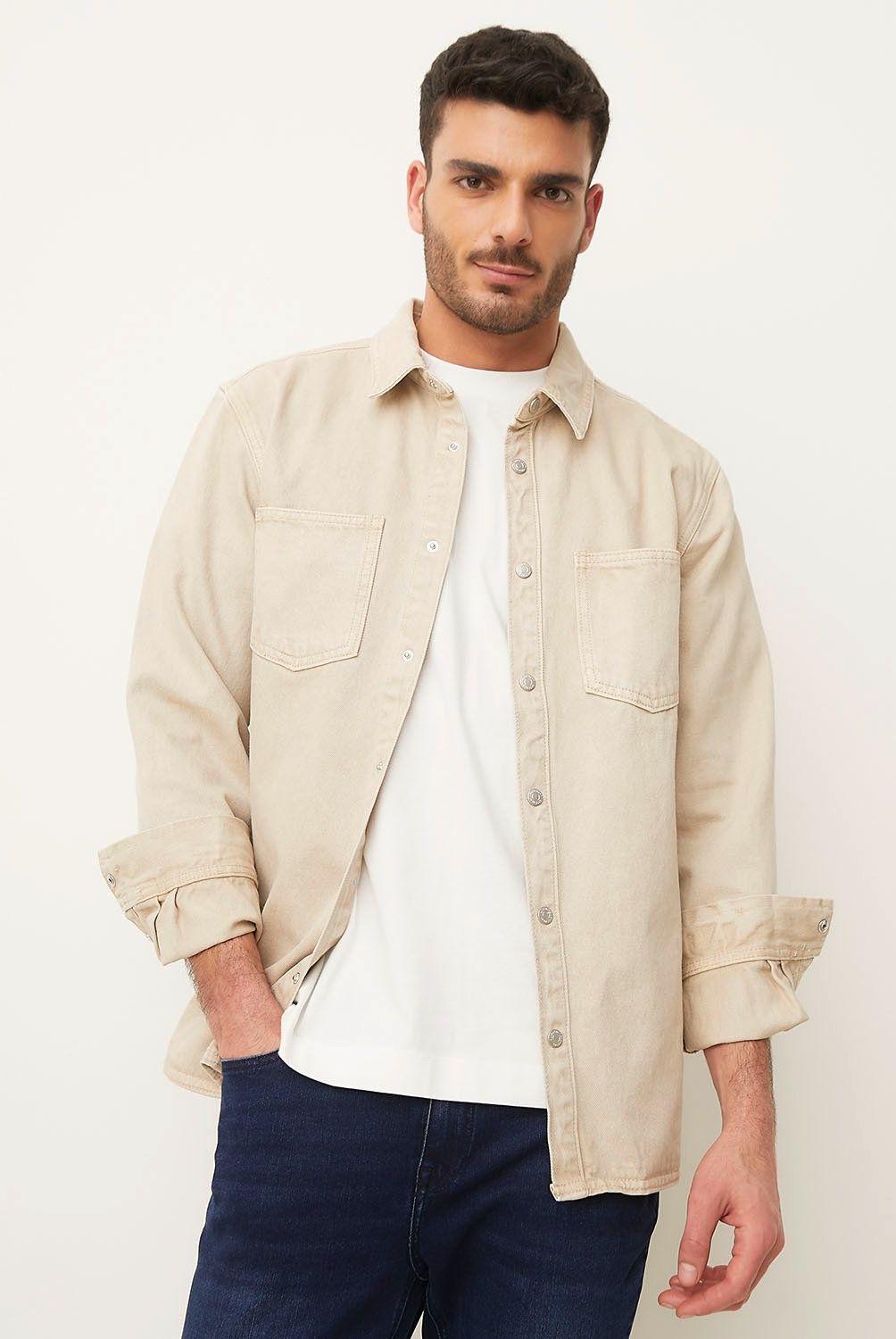 BASEMENT - Chaqueta Hombre Basement Algodón
