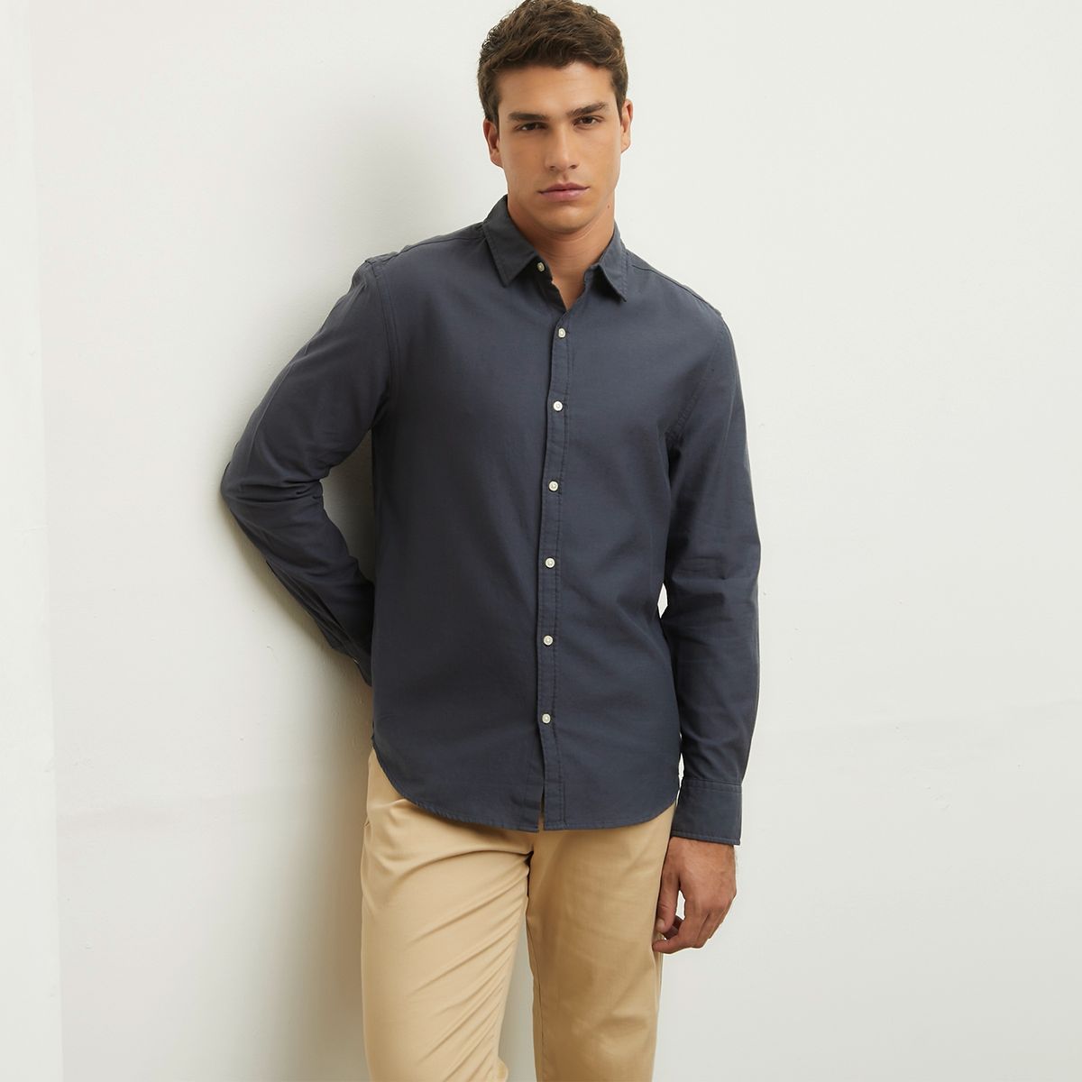 BASEMENT - Camisa Casual Hombre Basement