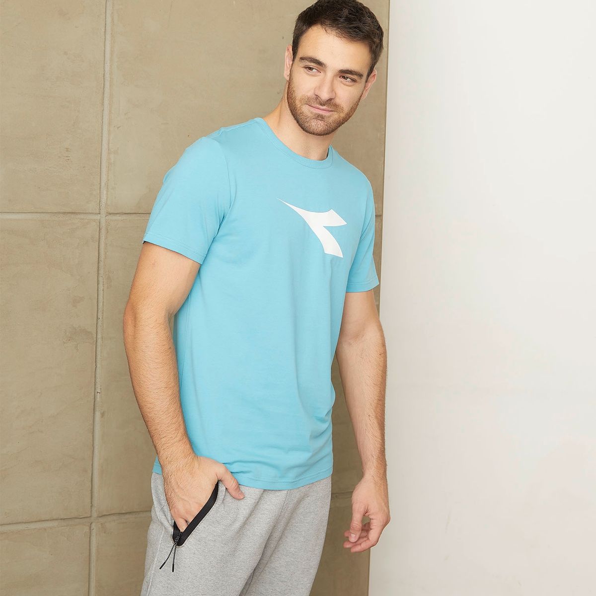DIADORA - Polera Deportiva Manga Corta Hombre Diadora