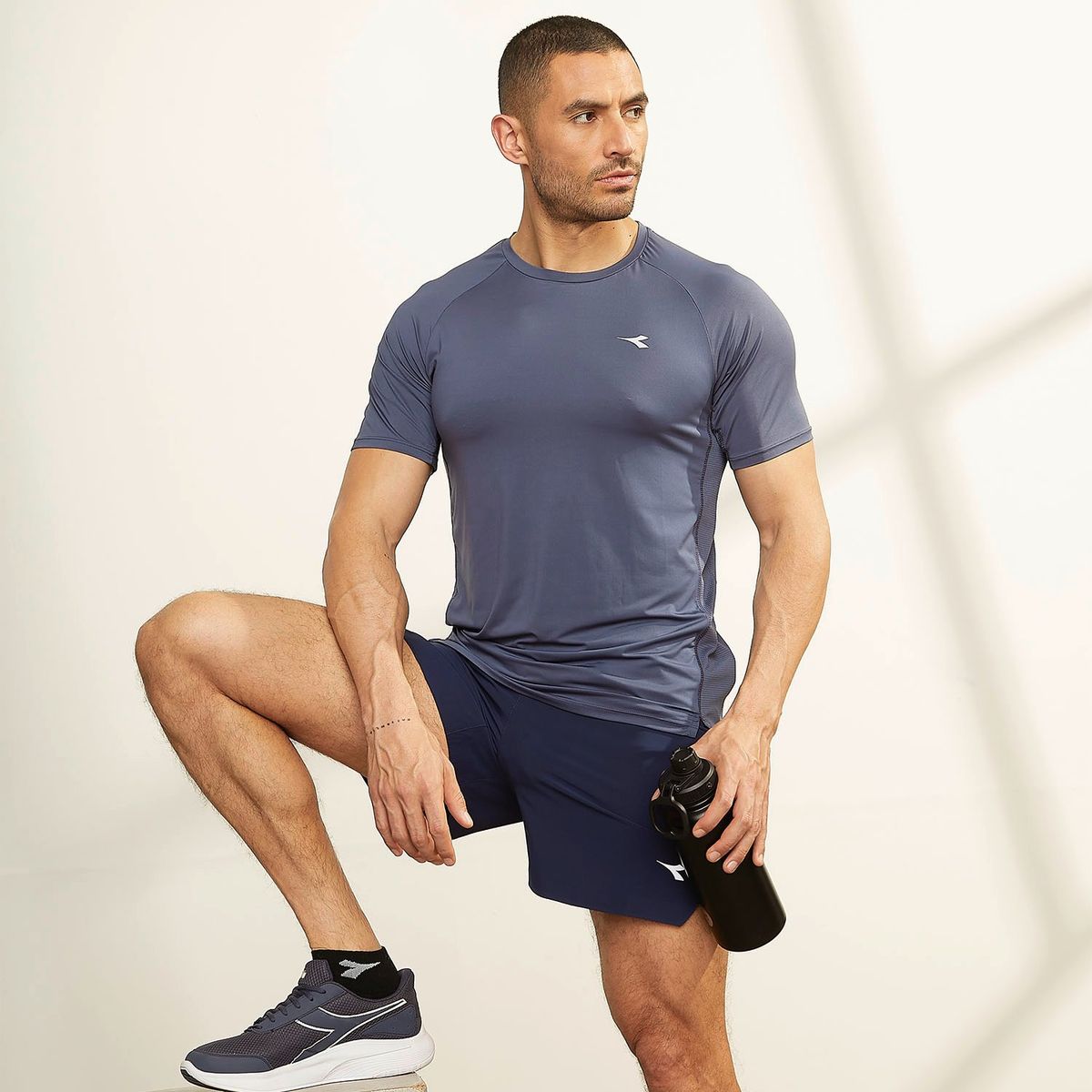 DIADORA - Polera Deportiva Manga Corta Hombre Diadora