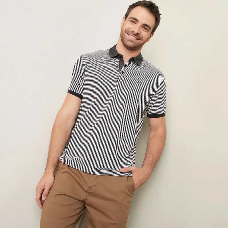 CHRISTIAN LACROIX - Polera Manga Corta Algodón Hombre Christian Lacroix
