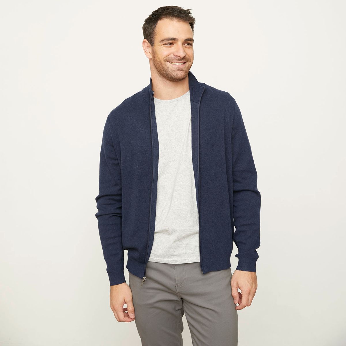 NEWPORT - Sweater Full Zipper Hombre Newport