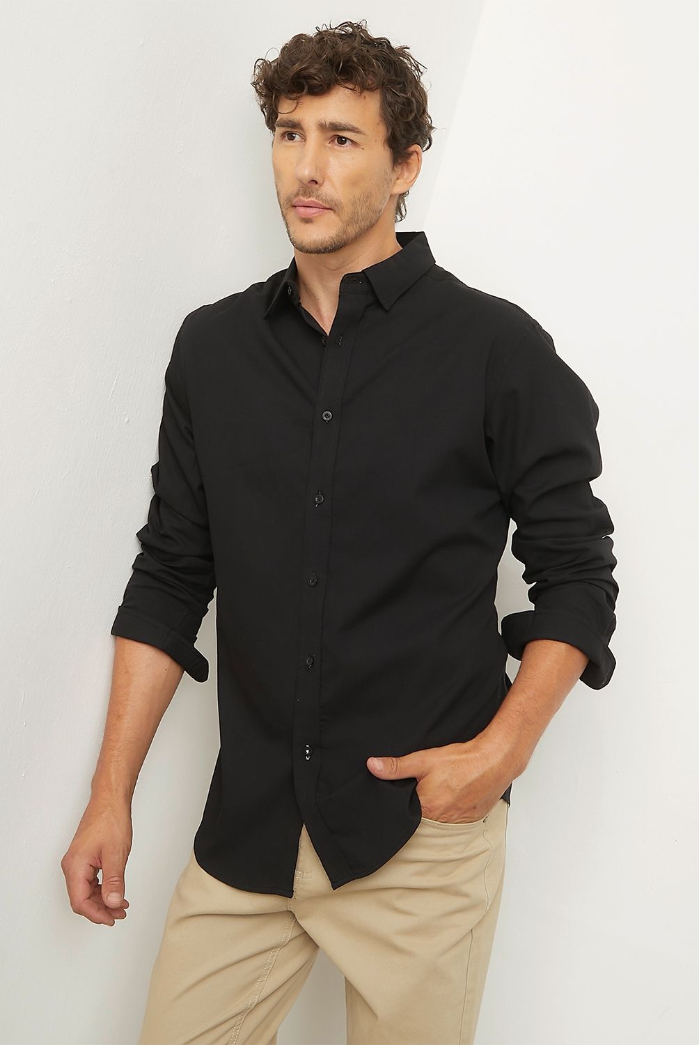 NEWPORT - Camisa Manga Larga Hombre Newport