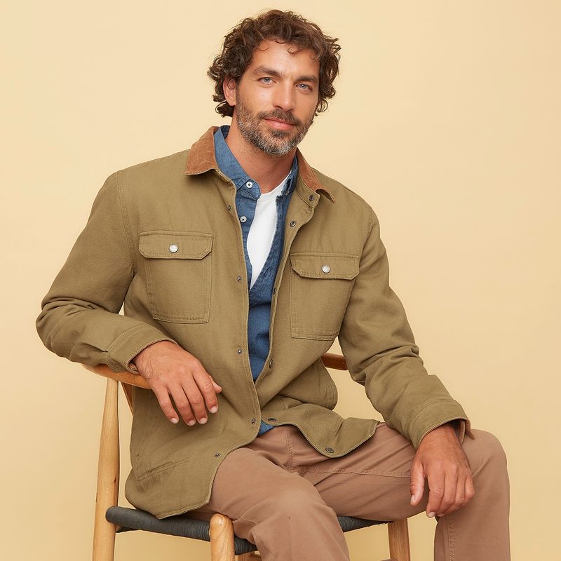 CASCAIS - Chaqueta de Gabardina Manga Larga Hombre Cascais