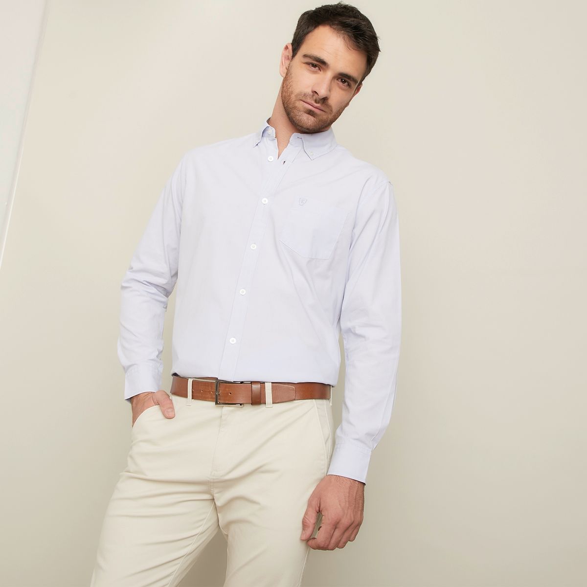 CHRISTIAN LACROIX - Camisa Casual Manga Larga Algodón Hombre Christian Lacroix