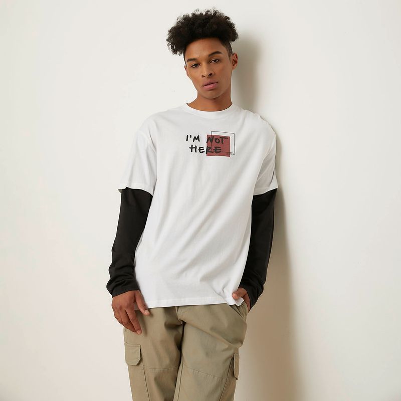 BEARCLIFF - Polera Manga Larga Algodón Hombre Bearcliff