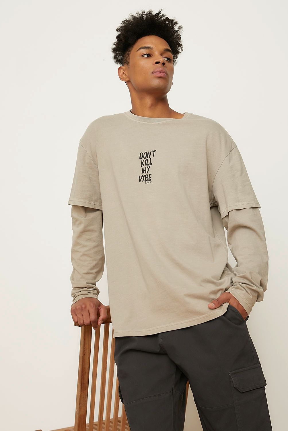 BEARCLIFF - Polera Manga Larga Algodón Hombre Bearcliff
