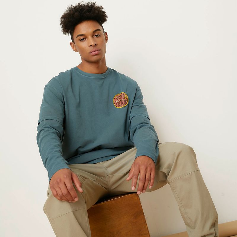 BEARCLIFF - Polera Manga Larga Algodón Hombre Bearcliff
