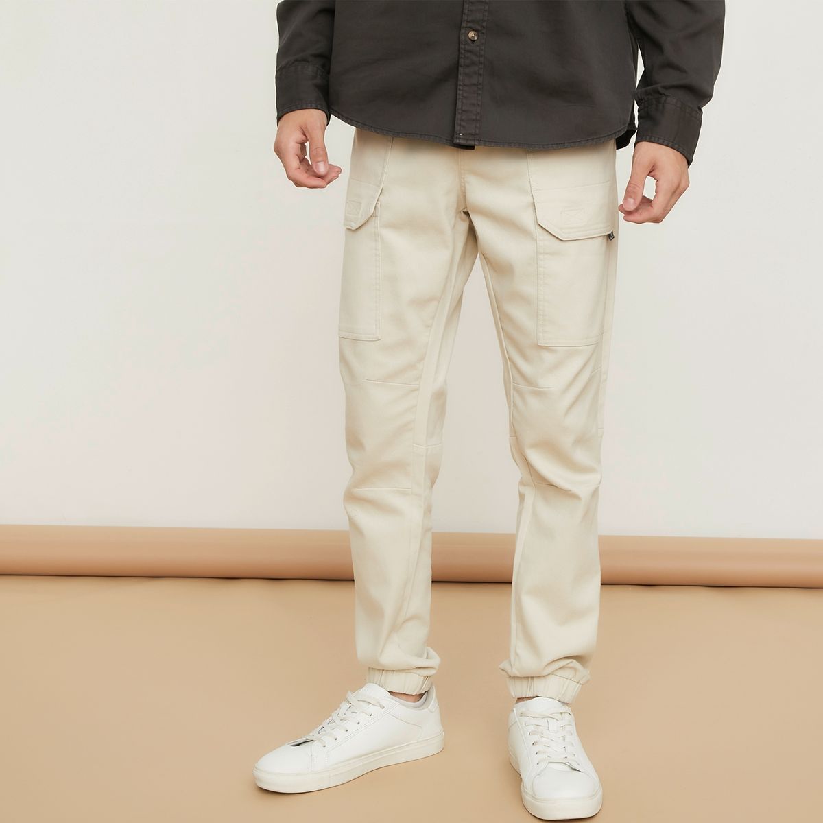 BEARCLIFF - Pantalón Cargo Algodón Hombre Bearcliff