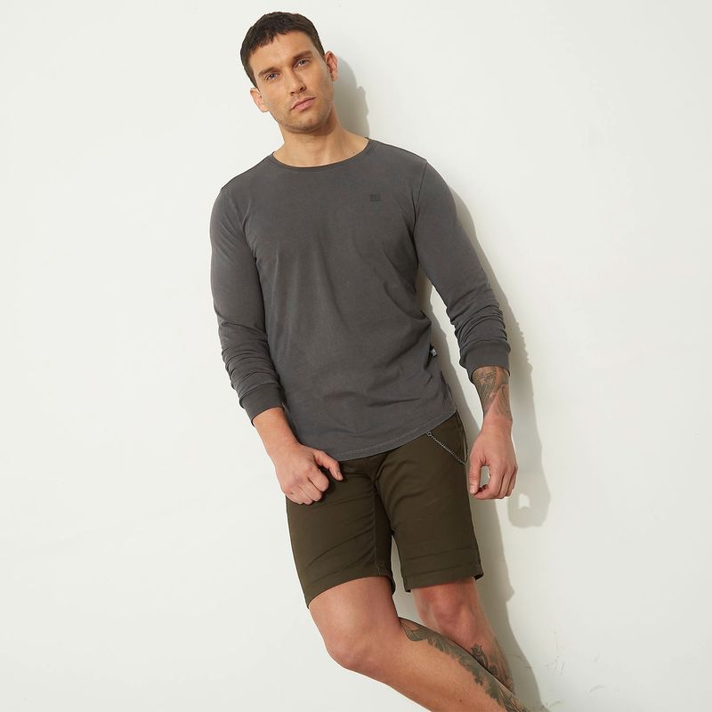 MOSSIMO - Polera Manga Larga Algodón Hombre Mossimo