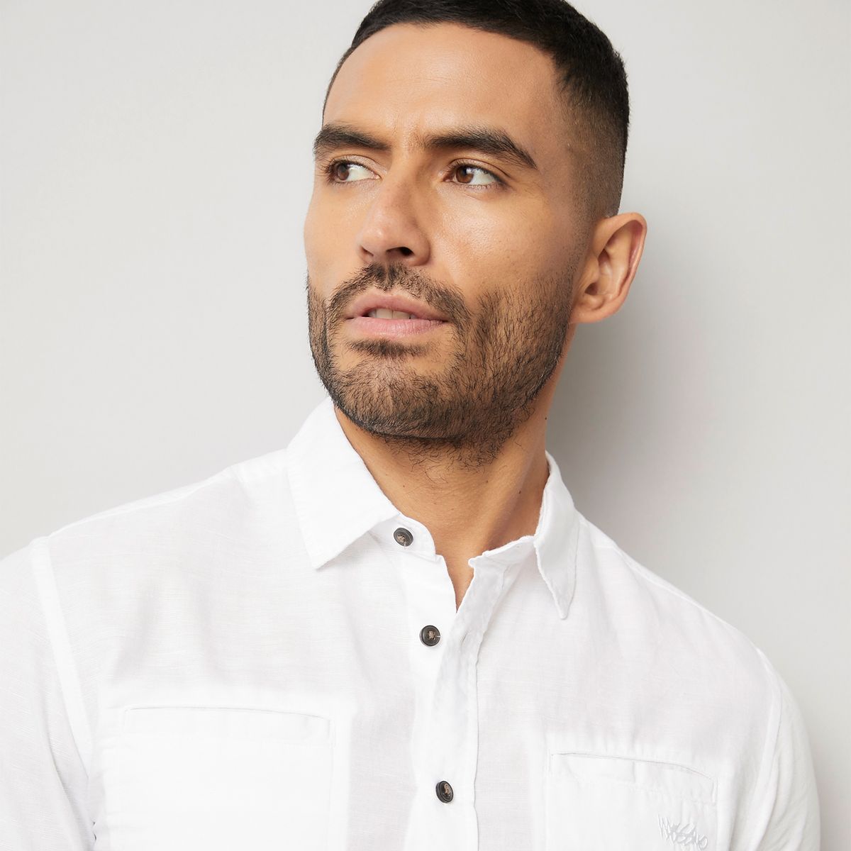 MOSSIMO - Camisa Casual Manga Corta Algodón Hombre Mossimo