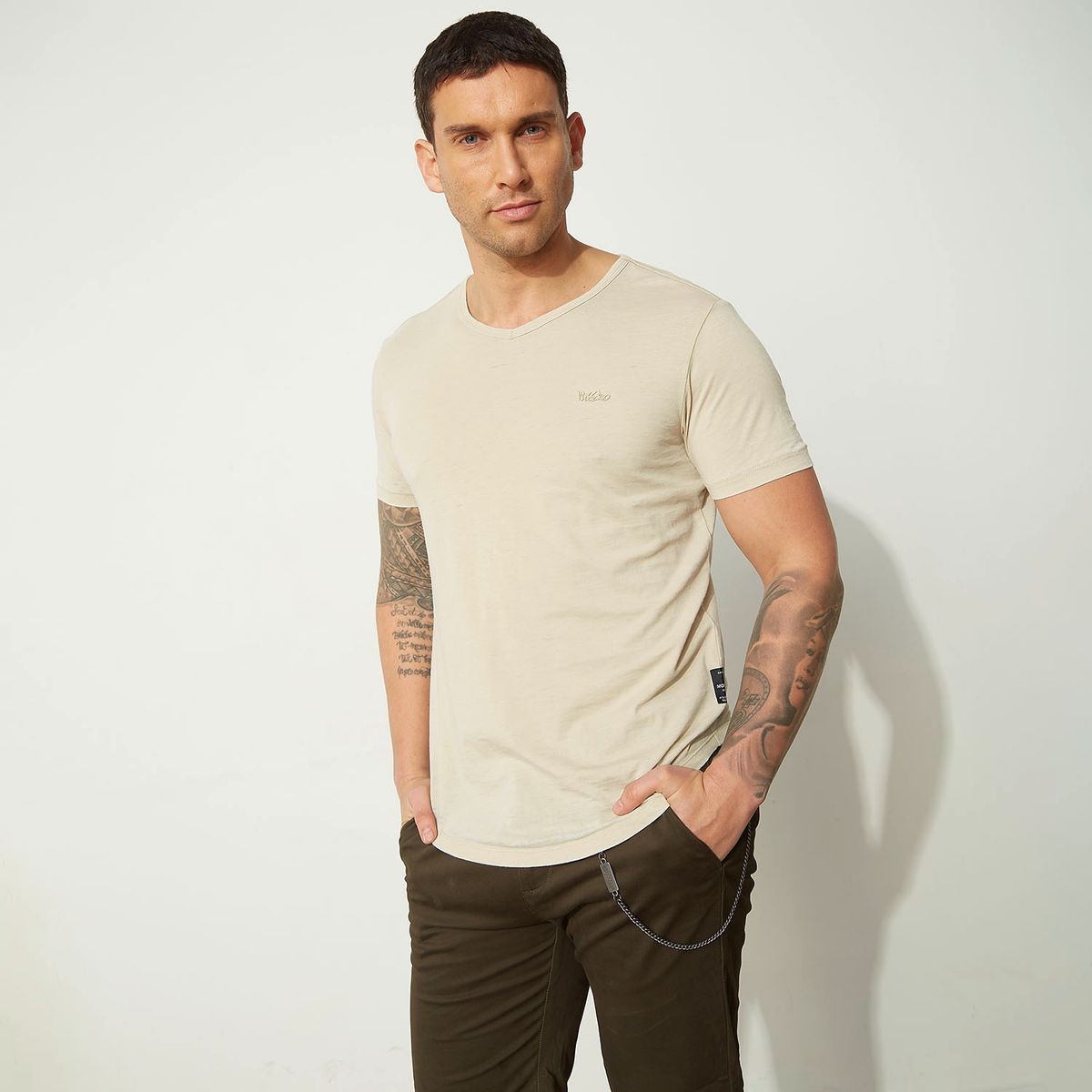 MOSSIMO - Polera Manga Corta Algodón Hombre Mossimo