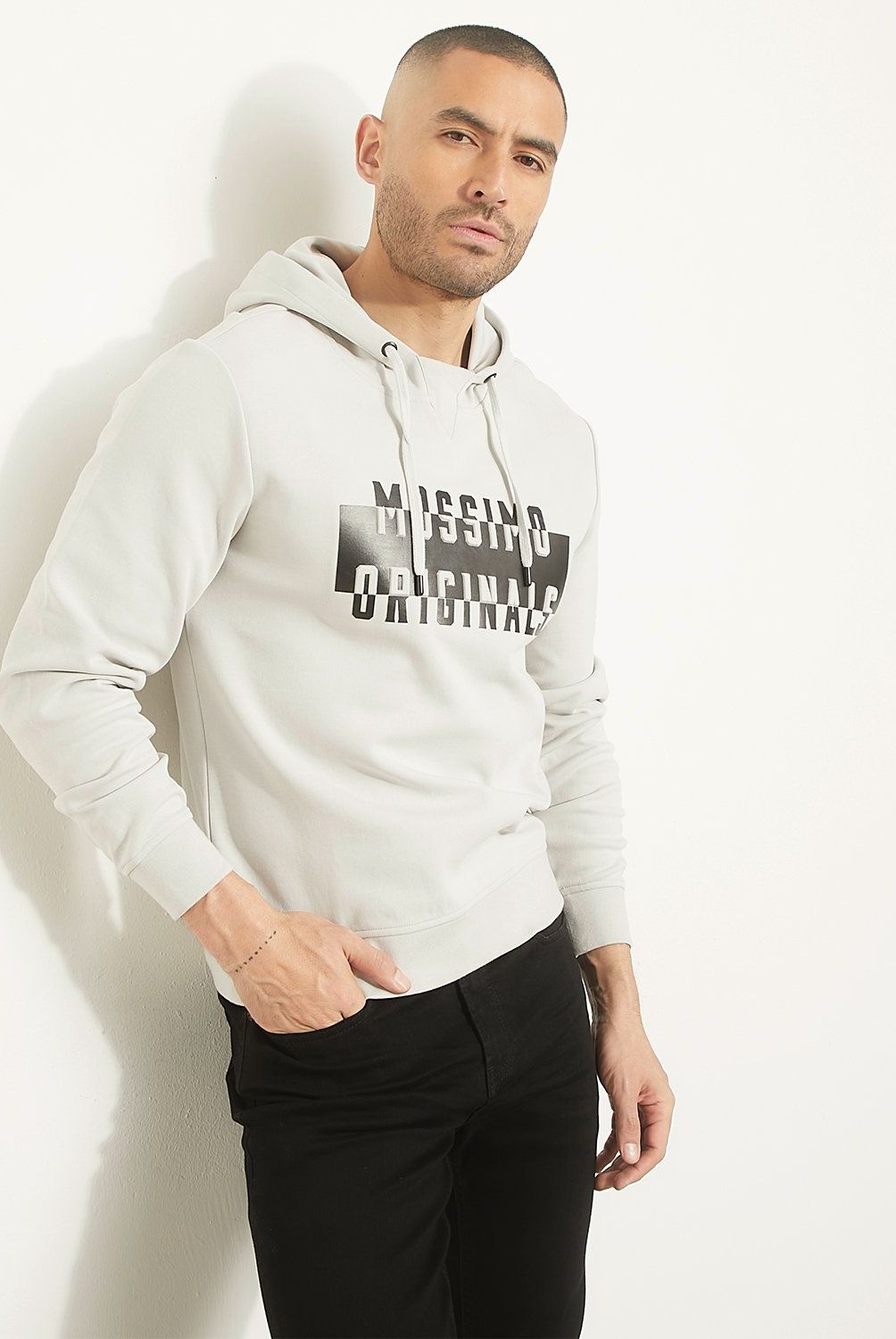 MOSSIMO - Polerón Con Gorro Algodón Hombre Mossimo