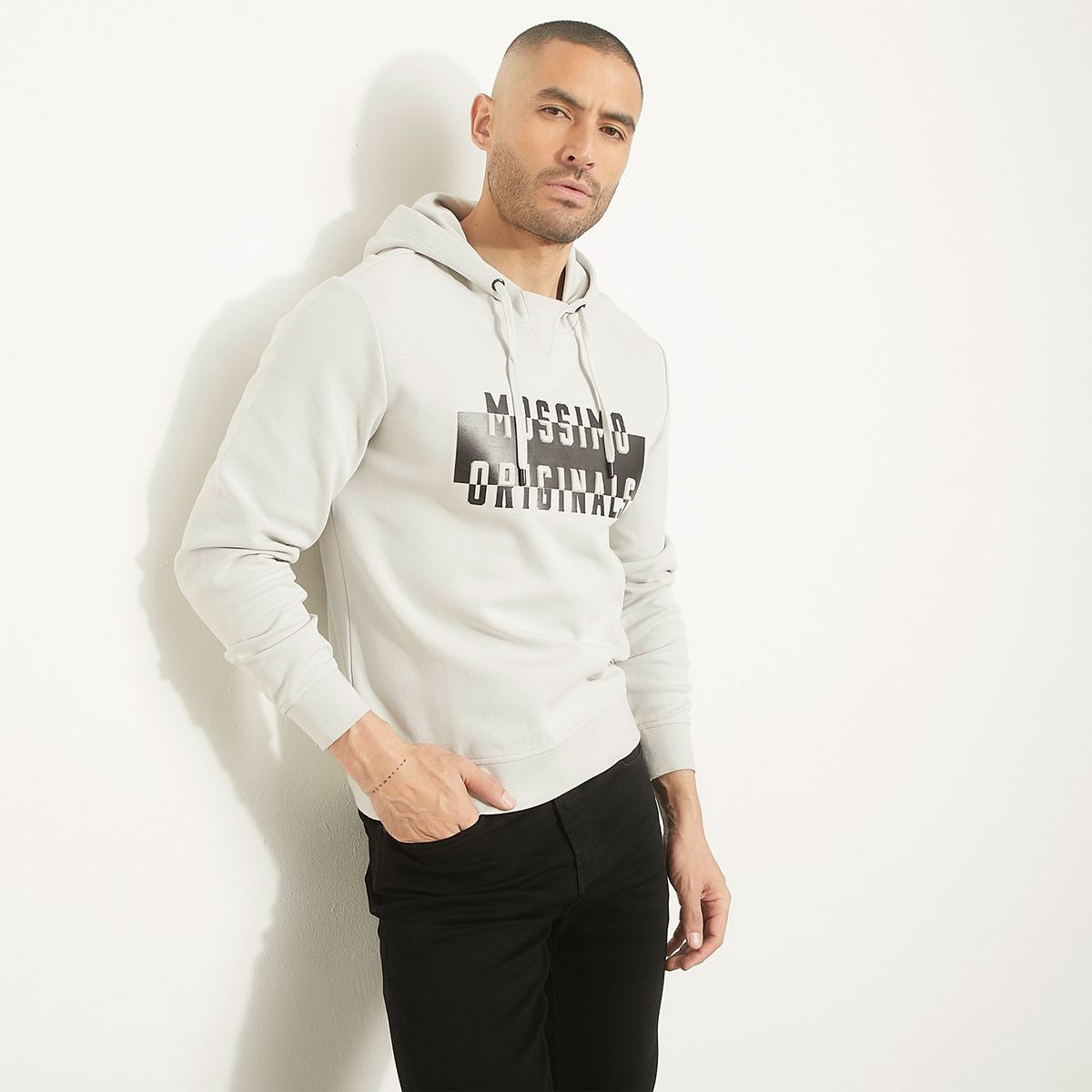 MOSSIMO - Polerón Con Gorro Algodón Hombre Mossimo