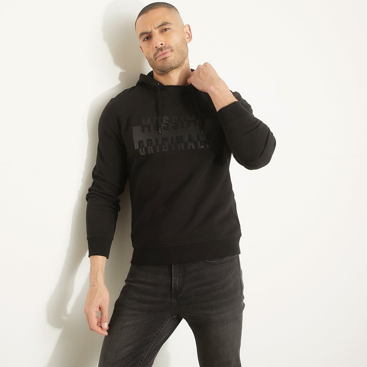 MOSSIMO - Polerón Con Gorro Algodón Hombre Mossimo