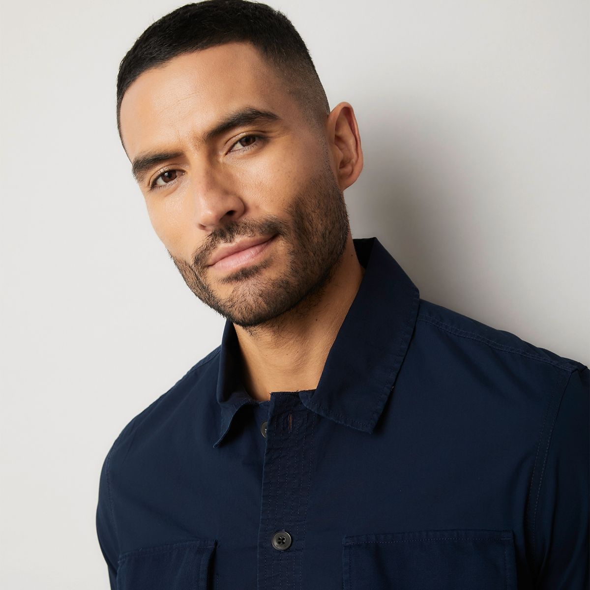 MOSSIMO - Camisa Casual Manga Larga Algodón Hombre Mossimo