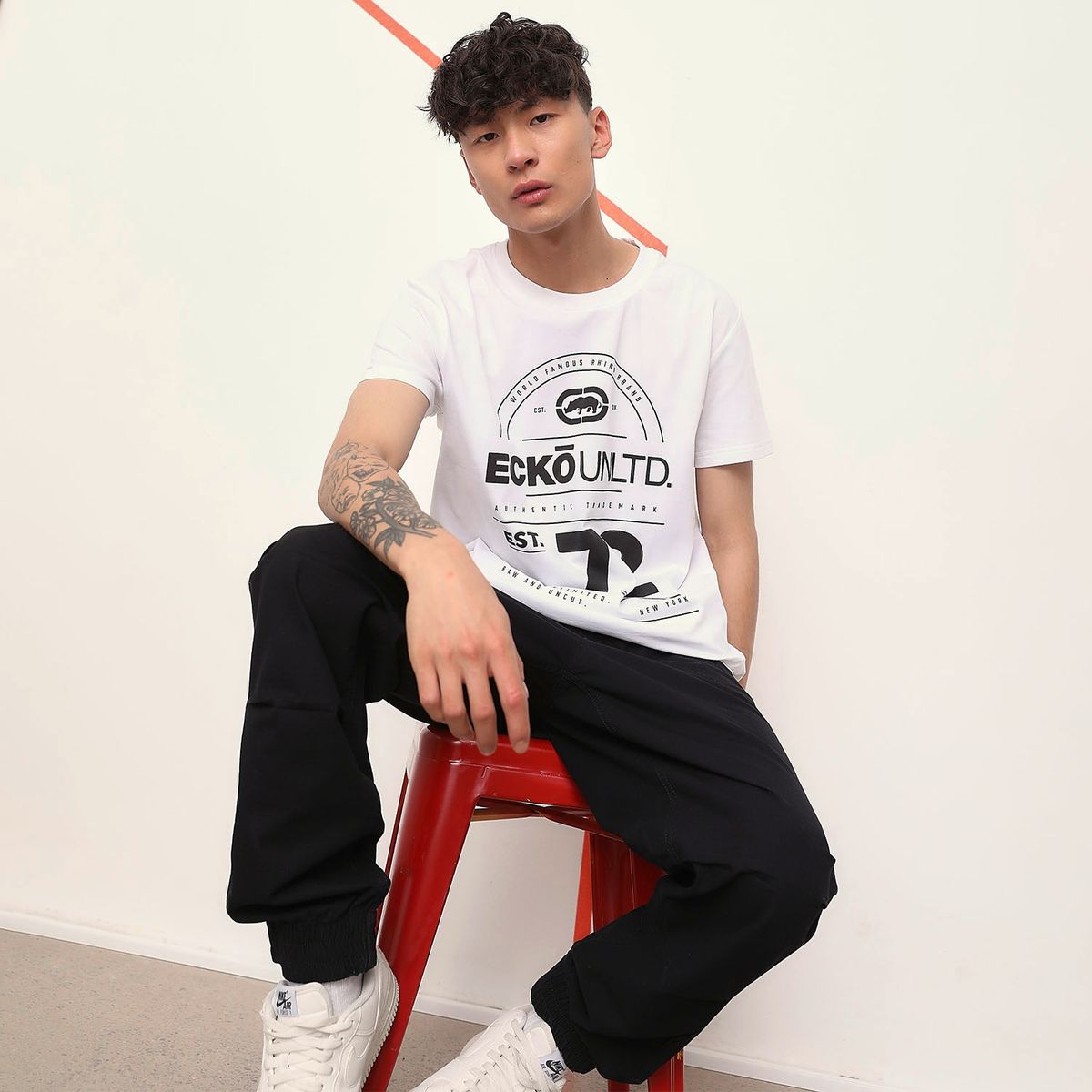 ECKO - Polera Urbano Manga Corta Hombre Ecko